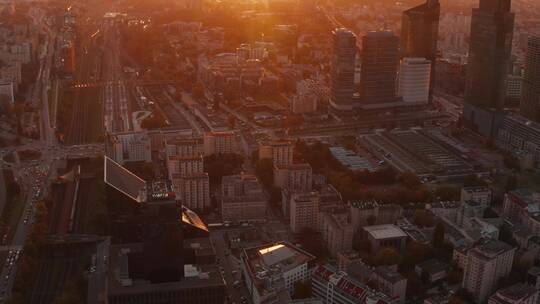 航拍城市建筑景观