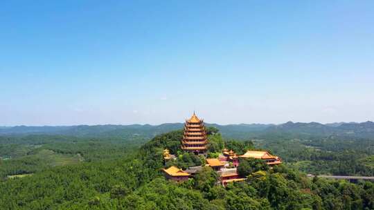 寺庙寺院祈福禅修禅意风景意境古建筑素材