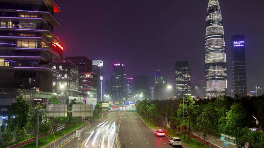 深圳市南山区宽街路延时镜头