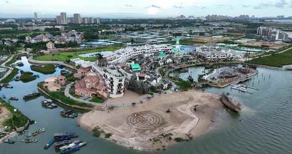 北海海丝首港景区航拍