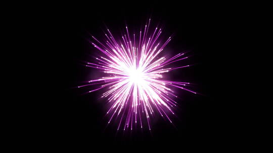 粉色烟花特效合成素材粒子夜空爆炸绽放