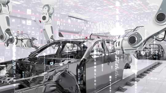 科技智能工业生产线 自动化汽车制造