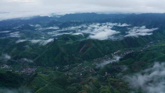 杭州临安天目山云雾仙境航拍视频素材模板下载