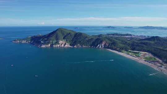 福建东山岛金銮湾晴天航拍