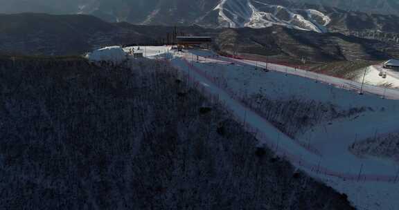 崇礼滑雪场雪山4k