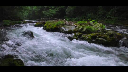 河流流水溪水山涧森林生态自然水资源