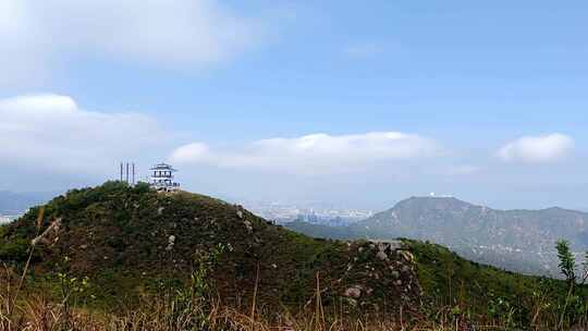 珠海山顶拍摄海天一色大美风光五