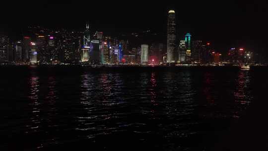 香港CBD城市维多利亚港海边实拍8K