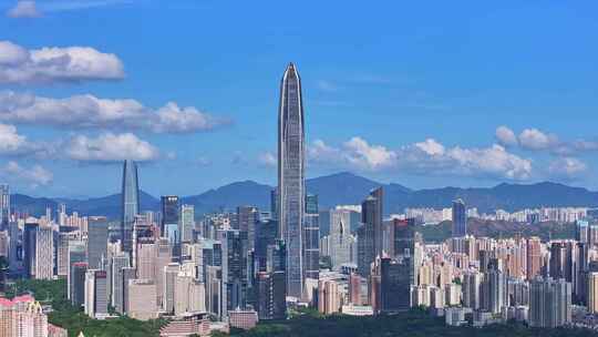 深圳福田蓝天白云