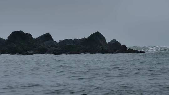 海南龙门激浪海岸航拍