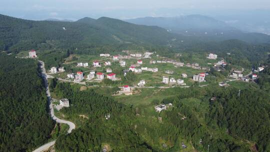 航拍大山山村风景4K实拍视频