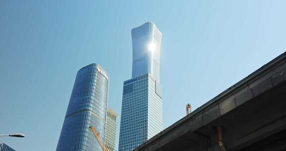 4K北京国贸中国尊CBD建筑实拍