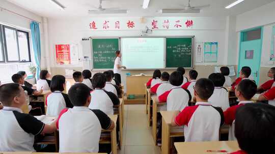 小学初中学生上课视频素材模板下载