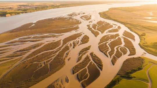 长江黄河祖国大好河山河流航拍ai素材原创