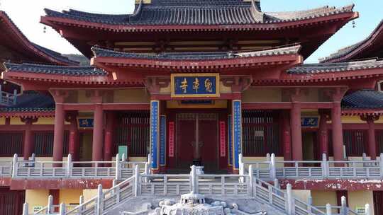 河北保定兜率寺山间古建筑群俯瞰