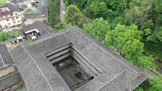 福建土楼云水谣怀远楼航拍漳州南靖土楼