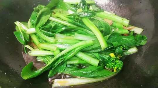 煮菜心蔬菜