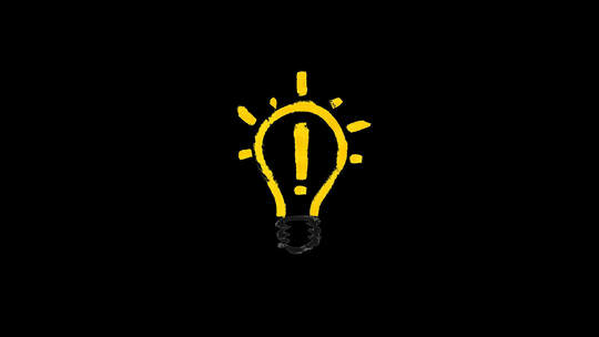 发光想法 idea 创作 灯泡发光想到创意点子