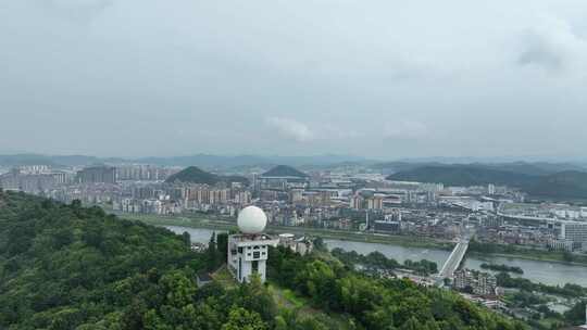 南平市建阳区航拍福建城市建筑高空俯拍鸟瞰