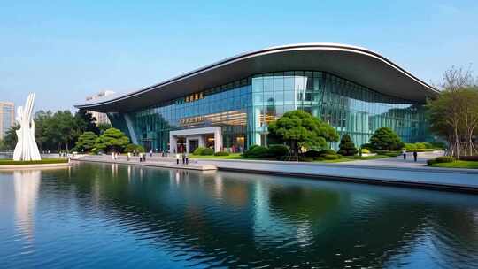 现代文化艺术中心建筑全景