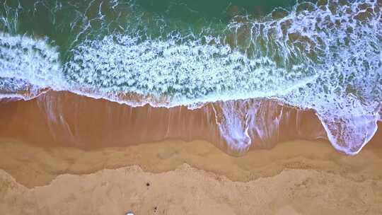 海南海岸海边海浪俯拍唯美大海美丽风景航拍