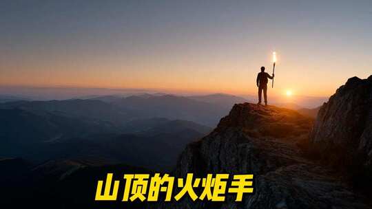 山顶的火炬手