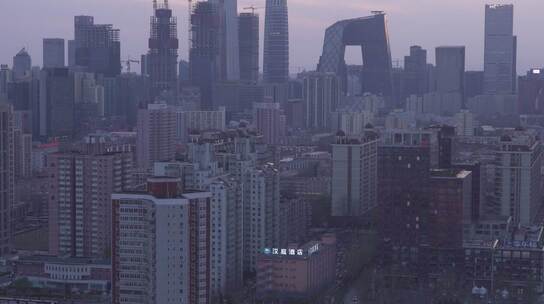 北京城市空镜 清晨氛围