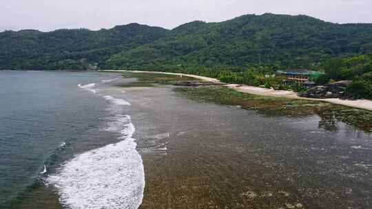 海洋，海滩，丘陵，酒店