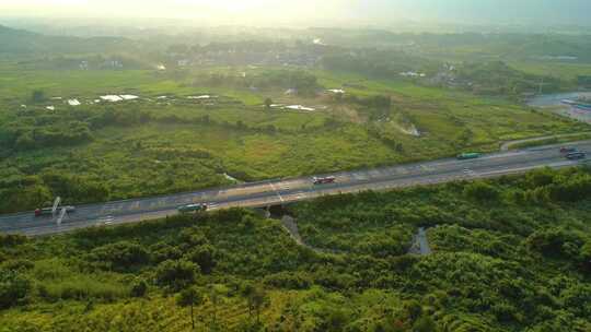 航拍广东高速公路最美高速公路乐广许广京广