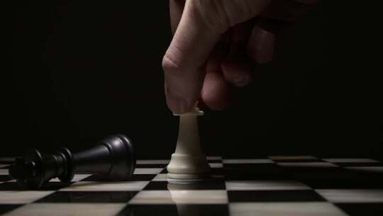 国际象棋博弈视频素材模板下载