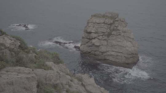 大海 岩石 波浪 海岸