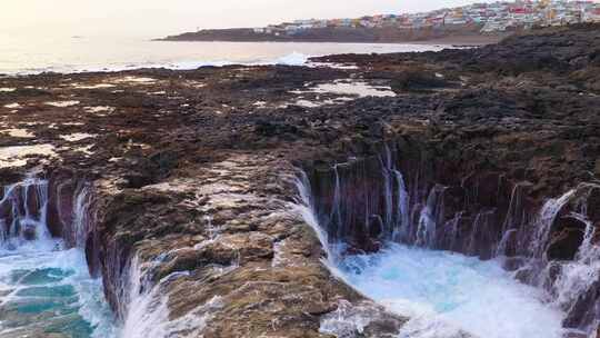 岩石池，海，海洋，海岸