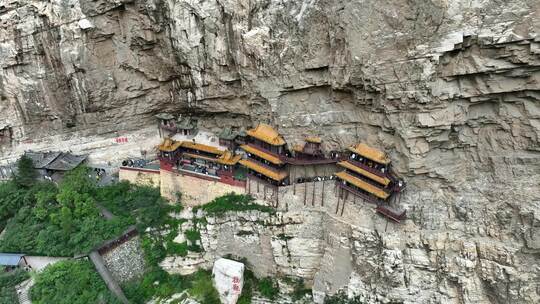 山西大同悬空寺航拍