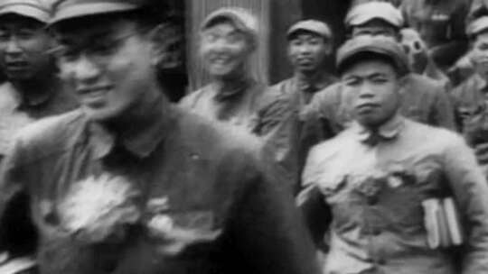 1953年抗美援朝中国人民志愿军回国欢送典礼