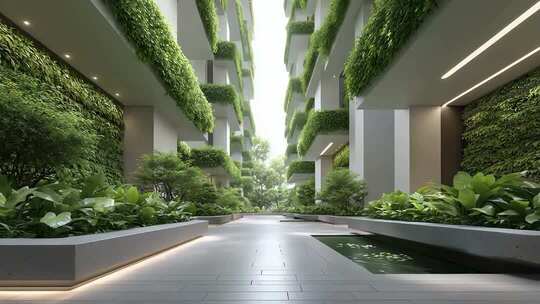 垂直绿化建筑演绎未来城市生态美学