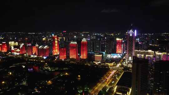 海南海口夜景风光视频素材模板下载