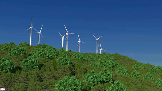 可再生能源的风力涡轮机