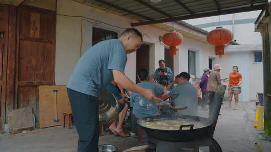 民族生活宁蒗彝族美食烹饪