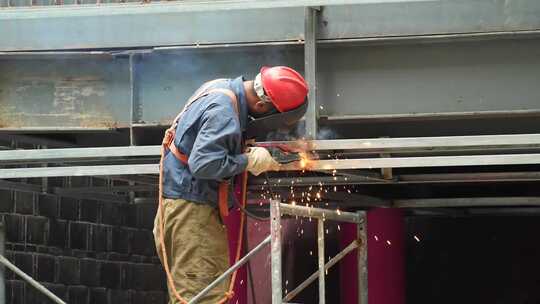 建筑工地 建设施工 工人工作 农民工