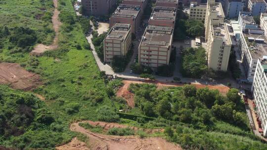 航拍深圳城市生态绿化