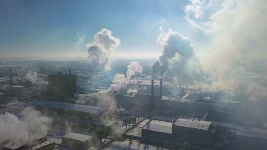工业工厂烟雾废气排放
