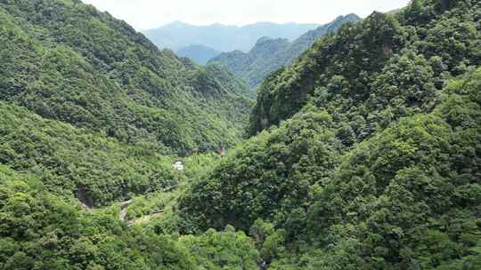 航拍湖北神农架官门山景区