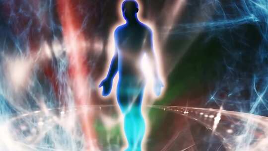 人体光影特效画面