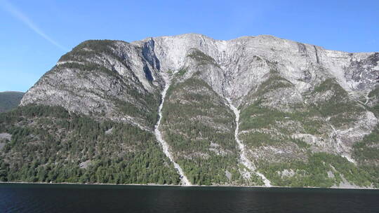 挪威索格内峡湾上的水道