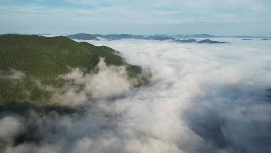 福建宁德周宁县仙风山云海风光航拍