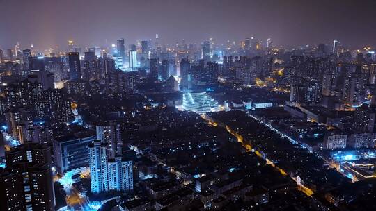 虹口区夜景航拍