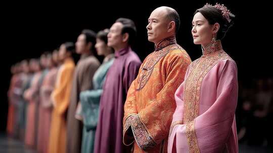 庄严肃穆的传统中式婚礼仪式现场