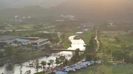 中国广东广州市从化区鸭洞河生态小镇露营地