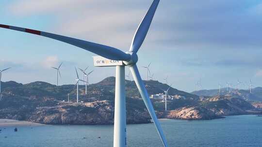 风电 风机 风场 海上风电 海上新能源视频素材模板下载