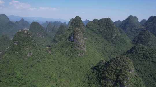 桂林杨堤风景区航拍